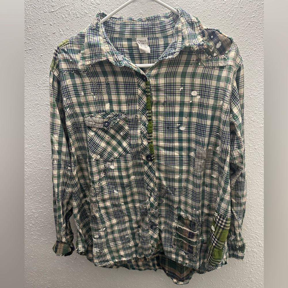 Magnolia Pearl Patchwork Shirt OS